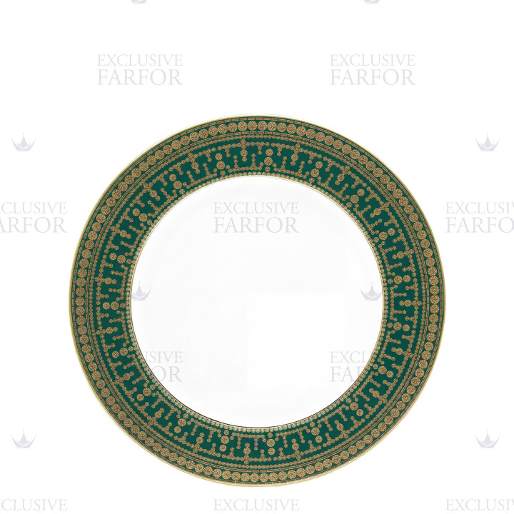 Тарелка главная 28см коллекции Tiara Bleu Paon Or бренда Haviland