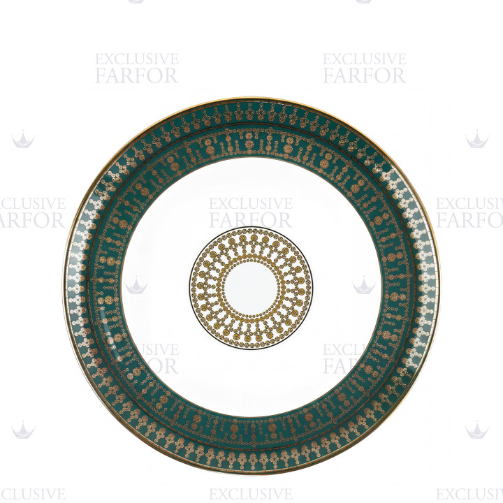 Тарелка сервировочная 31см коллекции Tiara Bleu Paon Or бренда Haviland