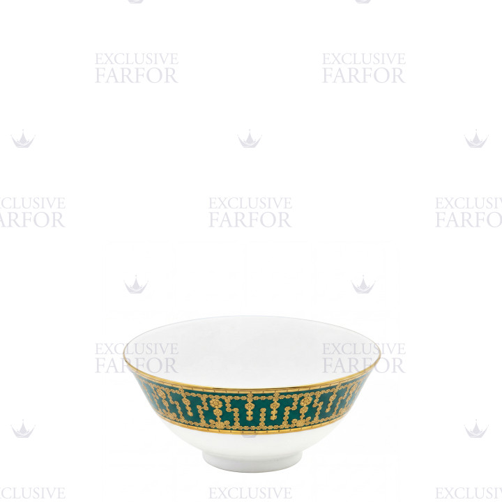 Чаша для риса 13см коллекции Tiara Bleu Paon Or бренда Haviland
