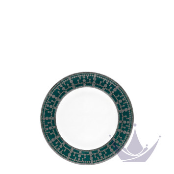 Тарелка десертная 16см коллекции Tiara Bleu Paon Platin бренда Haviland