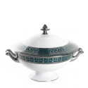 Супница 2л коллекции Tiara Bleu Paon Platin бренда Haviland