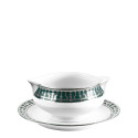 Соусник с подставкой 0,3л коллекции Tiara Bleu Paon Platin бренда Haviland