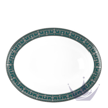 Чаша для овощей 23,5см коллекции Tiara Bleu Paon Platin бренда Haviland