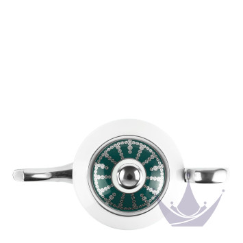 Чайник 1л коллекции Tiara Bleu Paon Platin бренда Haviland