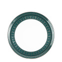 Тарелка тортовая 31,5см коллекции Tiara Bleu Paon Platin бренда Haviland