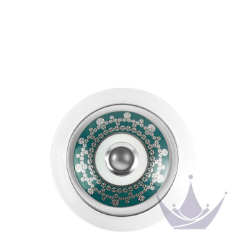 Сахарница 0,25л коллекции Tiara Bleu Paon Platin бренда Haviland