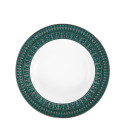 Тарелка глубокая 31,5см коллекции Tiara Bleu Paon Platin бренда Haviland