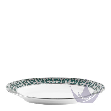Блюдо для гарнира 23х16,5см коллекции Tiara Bleu Paon Platin бренда Haviland