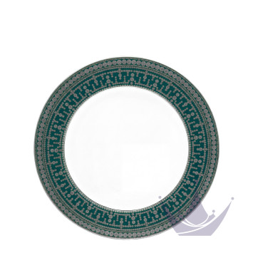 Тарелка главная 28см коллекции Tiara Bleu Paon Platin бренда Haviland