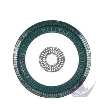 Тарелка сервировочная 31см коллекции Tiara Bleu Paon Platin бренда Haviland
