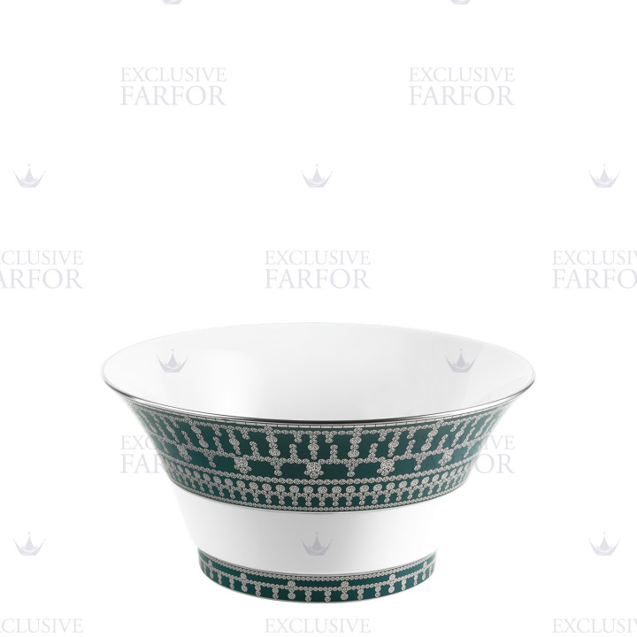 Салатник 26см коллекции Tiara Bleu Paon Platin бренда Haviland