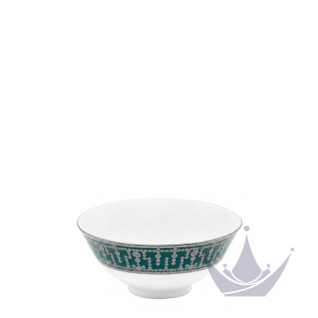 Чаша для риса 13см коллекции Tiara Bleu Paon Platin бренда Haviland