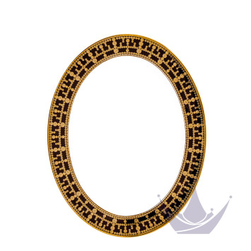 Блюдо овальное 40см коллекции Tiara Noir Or бренда Haviland