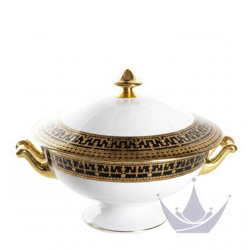 Супница 2л коллекции Tiara Noir Or бренда Haviland