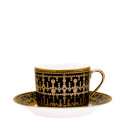 Чашка для завтрака с блюдцем 0,3л коллекции Tiara Noir Or бренда Haviland