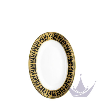 Блюдо для гарнира 23х16,5см коллекции Tiara Noir Or бренда Haviland