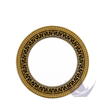 Тарелка главная 28см коллекции Tiara Noir Or бренда Haviland