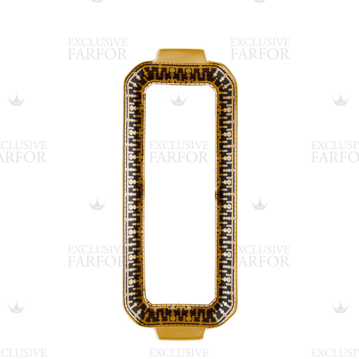 Блюдо для пирога 39х15,5см коллекции Tiara Noir Or бренда Haviland