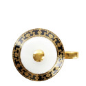 Кружка с крышкой 0,27л коллекции Tiara Noir Or бренда Haviland