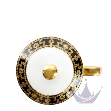 Кружка с крышкой 0,27л коллекции Tiara Noir Or бренда Haviland