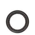 Тарелка суповая 23,5см коллекции Tiara Noir Platin бренда Haviland