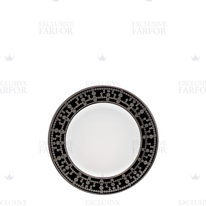 Тарелка десертная 16см коллекции Tiara Noir Platin бренда Haviland
