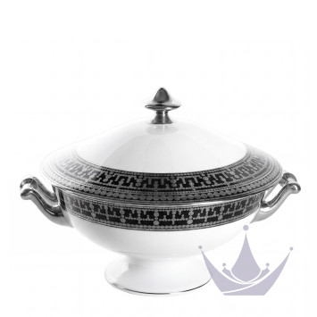 Супница 2л коллекции Tiara Noir Platin бренда Haviland