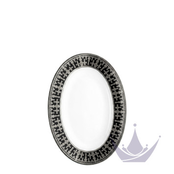 Блюдо для гарнира 23х16,5см коллекции Tiara Noir Platin бренда Haviland