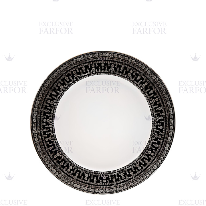 Тарелка главная 28см коллекции Tiara Noir Platin бренда Haviland