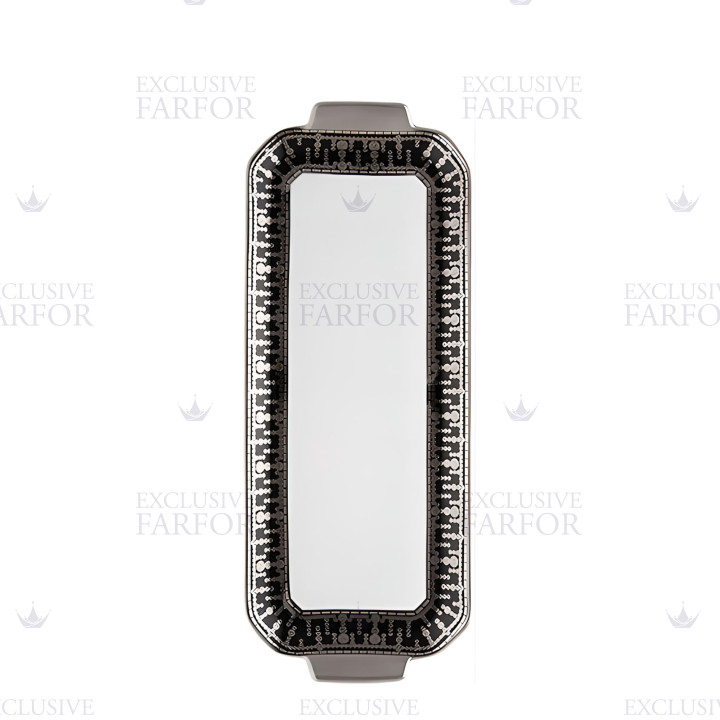 Блюдо для пирога 39х15,5см коллекции Tiara Noir Platin бренда Haviland