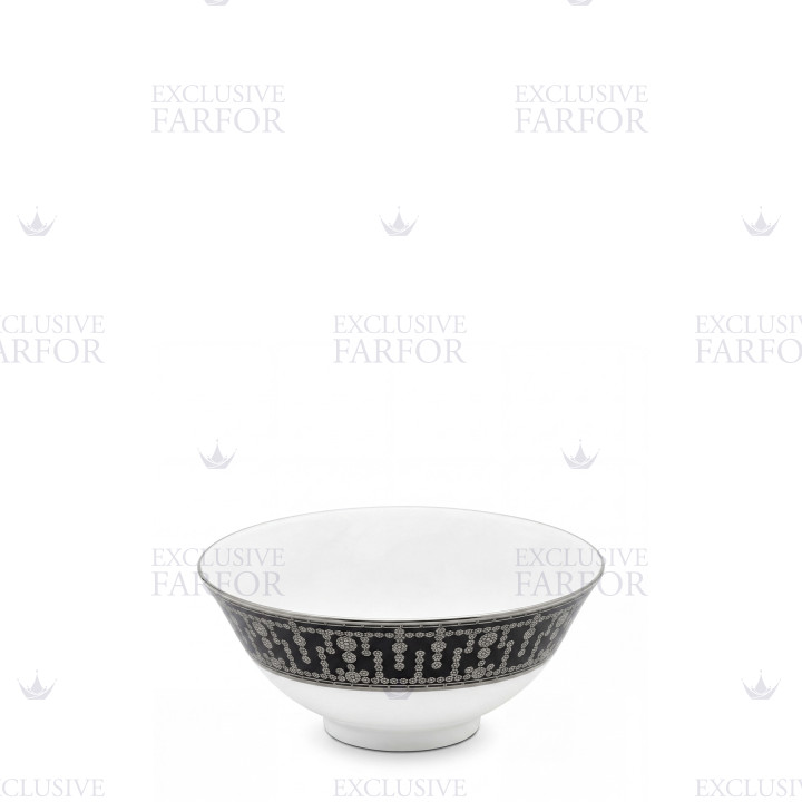 Чаша для риса 13см коллекции Tiara Noir Platin бренда Haviland