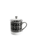 Кружка с крышкой 0,27л коллекции Tiara Noir Platin бренда Haviland