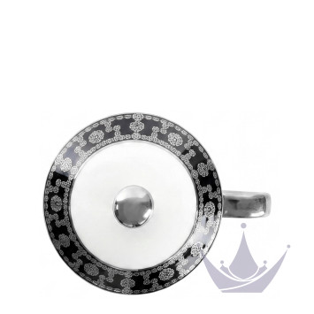 Кружка с крышкой 0,27л коллекции Tiara Noir Platin бренда Haviland