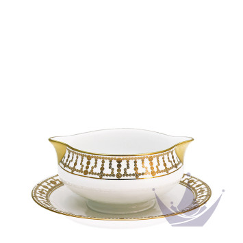 Соусник с подставкой 0,3л коллекции Tiara Or бренда Haviland
