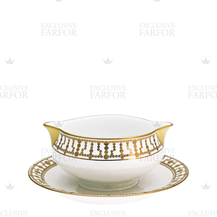 Соусник с подставкой 0,3л коллекции Tiara Or бренда Haviland