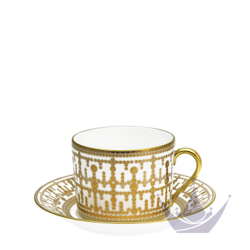 Чашка для завтрака с блюдцем 0,3л коллекции Tiara Or бренда Haviland