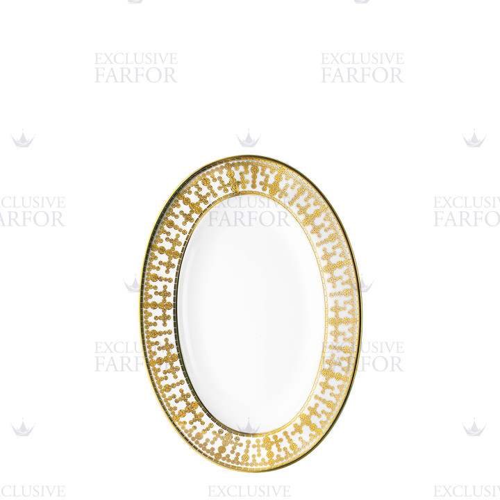 Блюдо для гарнира 23х16,5см коллекции Tiara Or бренда Haviland
