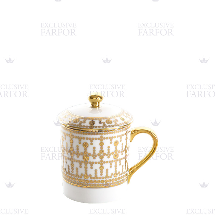 Кружка с крышкой 0,27л коллекции Tiara Or бренда Haviland
