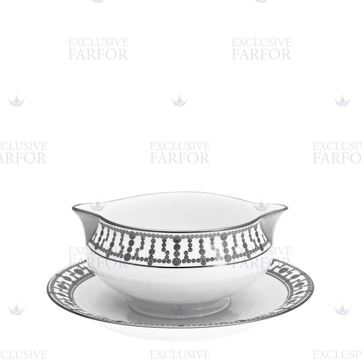 Соусник с подставкой 0,3л коллекции Tiara Platin бренда Haviland