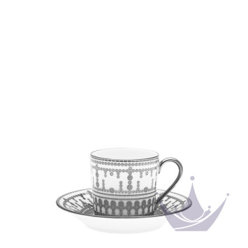 Чашка кофейная с блюдцем 0,075л коллекции Tiara Platin бренда Haviland