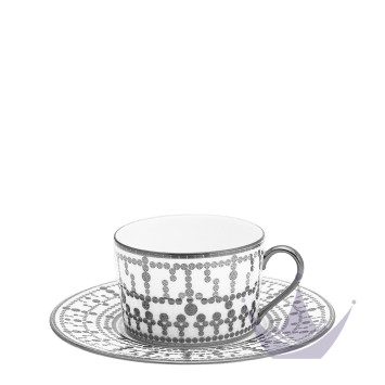 Чашка чайная с блюдцем 0,14л коллекции Tiara Platin бренда Haviland