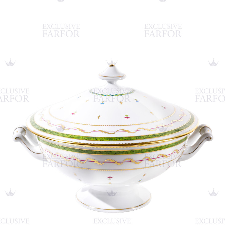 Супница 2л коллекции Vieux Paris Vert бренда Haviland