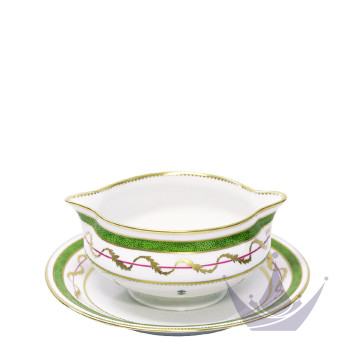 Соусник с подставкой 0,3л коллекции Vieux Paris Vert бренда Haviland
