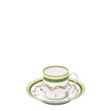 Чашка кофейная с блюдцем 0,075л коллекции Vieux Paris Vert бренда Haviland