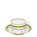 Чашка чайная с блюдцем 0,14л коллекции Vieux Paris Vert бренда Haviland