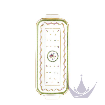 Блюдо для пирога 39х15,5см коллекции Vieux Paris Vert бренда Haviland
