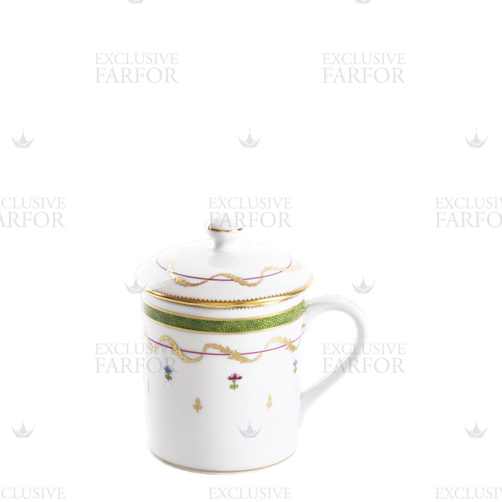 Кружка с крышкой 0,27л коллекции Vieux Paris Vert бренда Haviland