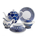 Чайный сервиз на 6 персон коллекции Bleus d'Ailleurs бренда Hermes