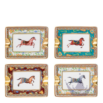 Набор из 4 пепельниц  коллекции Cheval d'Orient бренда Hermes