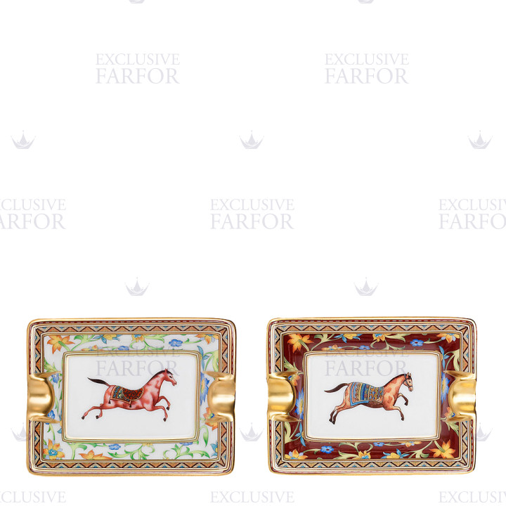 Набор из 2 пепельниц  коллекции Cheval d'Orient бренда Hermes